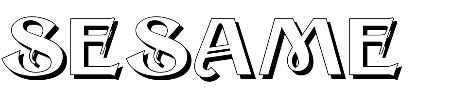 Sesame Shadow Font Download Free